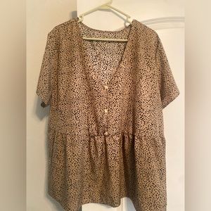 Stylish Shein Leopard Blouse